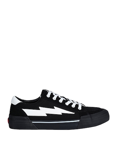 REVENGE X STORM Sneakers CLASSIC LOW  Black Leather, Textile fibres