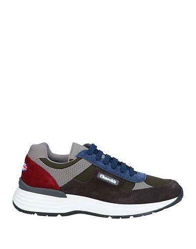 CHURCH'S Sneakers Military green Soft Leather, Textile fibers