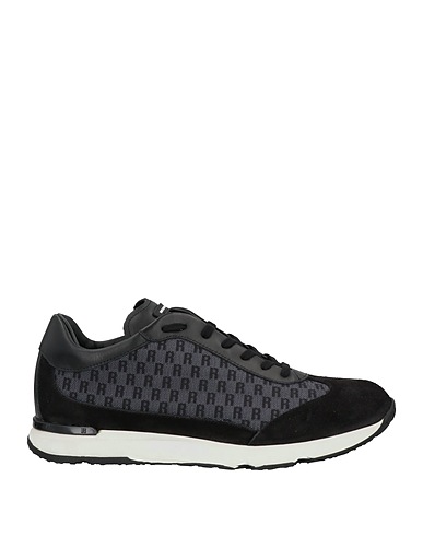 RUCOLINE Sneakers Black 55% Calfskin, 45% Textile fibers, Polyester, Cotton