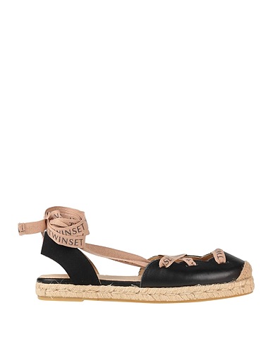 TWINSET Espadrilles Black Soft Leather