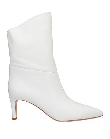 TWINSET Ankle boot White Soft Leather