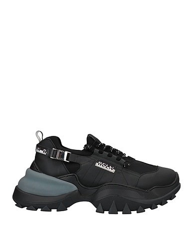 RUCOLINE Sneakers Black Soft Leather, Textile fibers