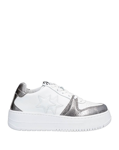 2STAR Sneakers Weiß Leder, Gewebefasern