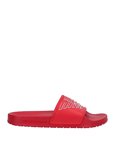 EMPORIO ARMANI Sandals Red 90% PVC - Polyvinyl chloride, 10% Polyurethane
