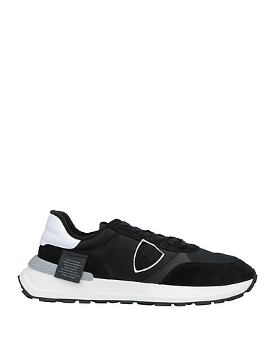 PHILIPPE MODEL Sneakers Black Leather, Textile fibers