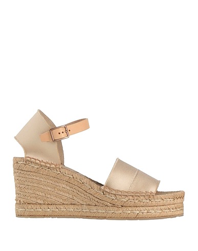PEDRO GARCÍA Espadrilles Beige Viscose, Leather