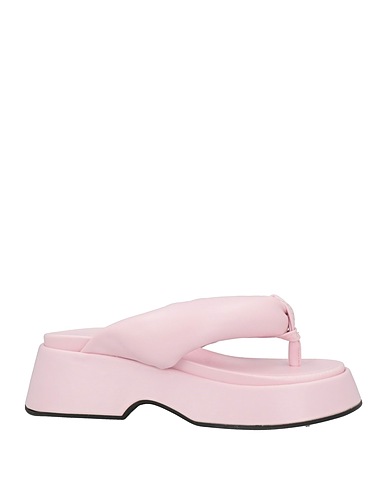 GANNI Flip flops Light pink Textile fibres