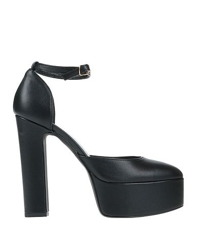 DIVINE FOLLIE Décolleté Nero Pelle