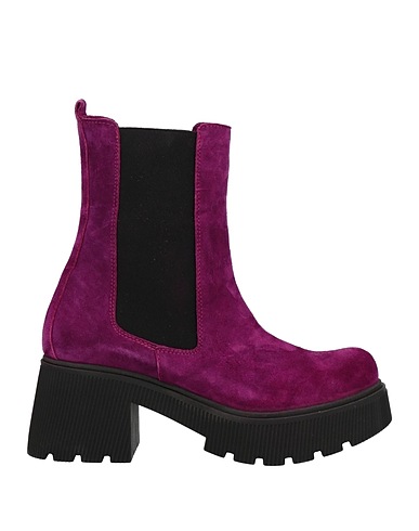 DIVINE FOLLIE Ankle boot Plum Soft Leather