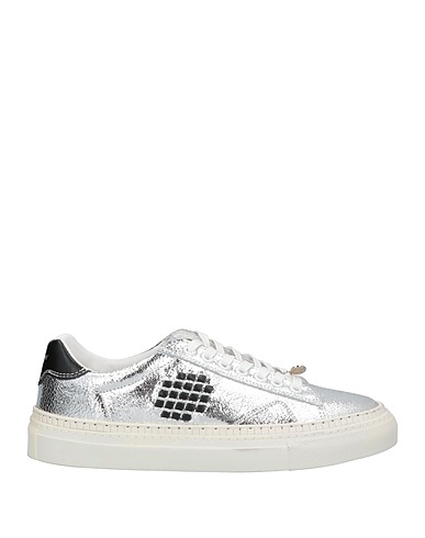 BEPOSITIVE Sneakers Silver Soft Leather
