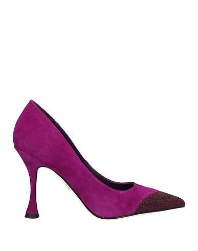 LOLA CRUZ Pumps Magenta Leder