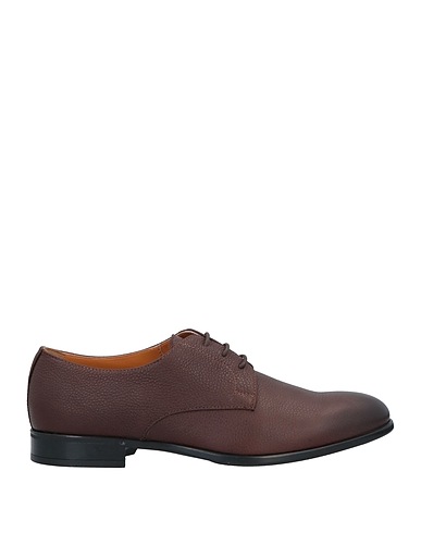 DOUCAL'S Laced shoes Chocolate brown Soft Leather