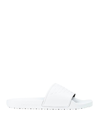 EMPORIO ARMANI Sandals White 90% PVC - Polyvinyl chloride, 10% Polyurethane