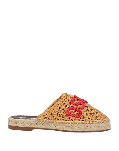 DSQUARED2 Espadrilles Sand Natural raffia, Soft Leather