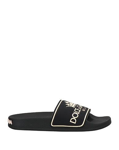 DOLCE&GABBANA Beach sandals  Black Lycra®