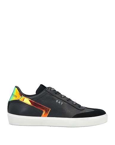 LEATHER CROWN Sneakers Schwarz Hirschleder, Kalbsleder