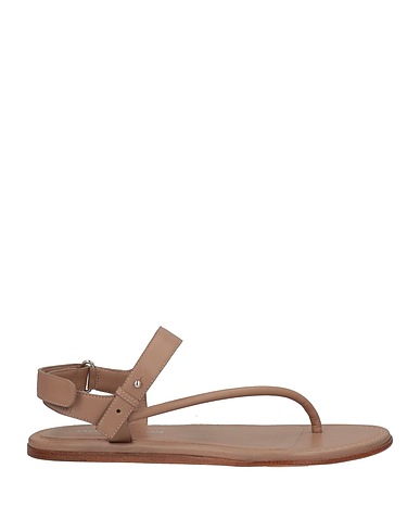 EMPORIO ARMANI Flip flops Light brown Leather
