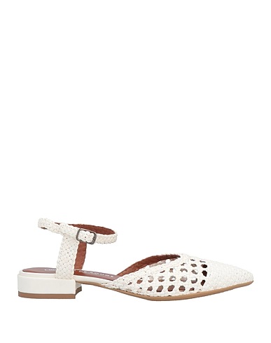 PAS DE ROUGE Footwear Ivory Leather