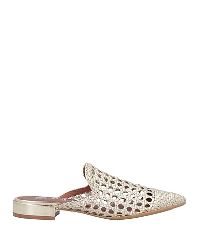 PAS DE ROUGE Mules and clogs Platinum Soft Leather