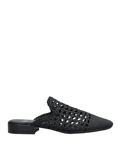 PAS DE ROUGE Mules and clogs Black Soft Leather