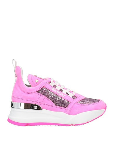 RUCOLINE Sneakers Fuchsia Calfskin, Textile fibers