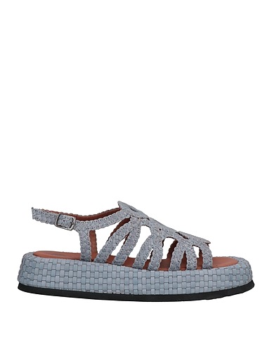 PAS DE ROUGE Sandals Pastel blue Soft Leather