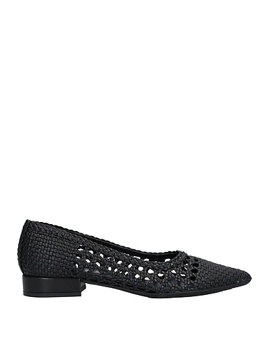 PAS DE ROUGE Ballet flats Black Leather