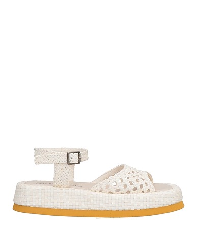 PAS DE ROUGE Sandals Off white Soft Leather