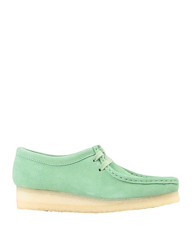 CLARKS Laced shoes WALLABEE  Light green Leather