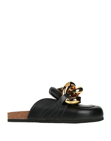 JW ANDERSON Mules and clogs Black Calfskin