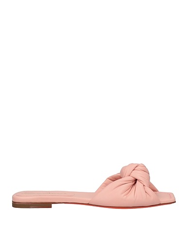 SANTONI Sandals Light pink Soft Leather