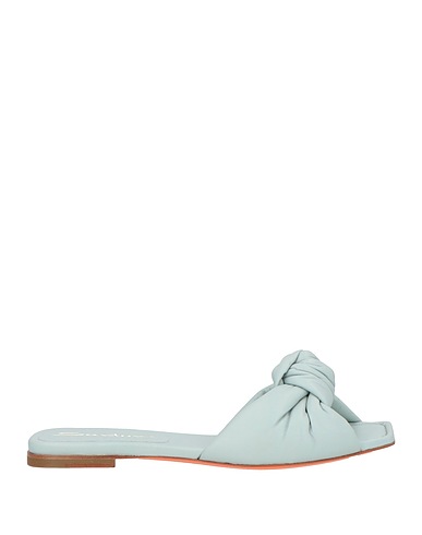 SANTONI Sandals Sky blue Soft Leather