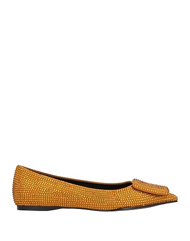 BIBI LOU Ballet flats Mustard Textile fibers
