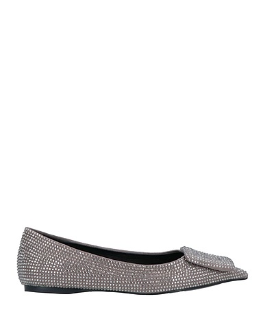 BIBI LOU Ballet flats Grey Textile fibers