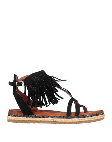 LA FEMME PLUS Espadrillas Nero Pelle