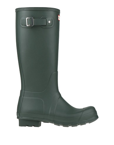 HUNTER Stivaletti Verde scuro Gomma