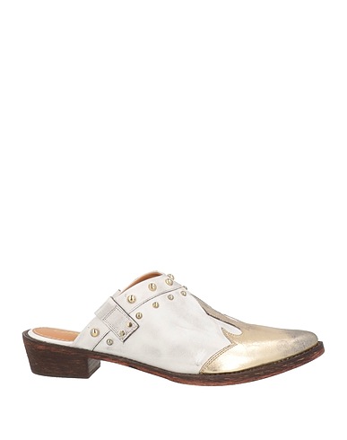 CORAL BLUE Mules and clogs White 100% Soft Leather
