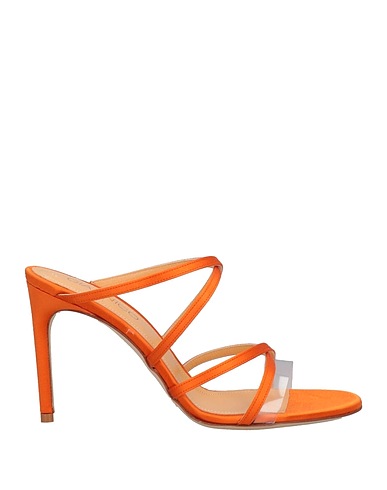 GIANNICO Sandals Orange Textile fibers