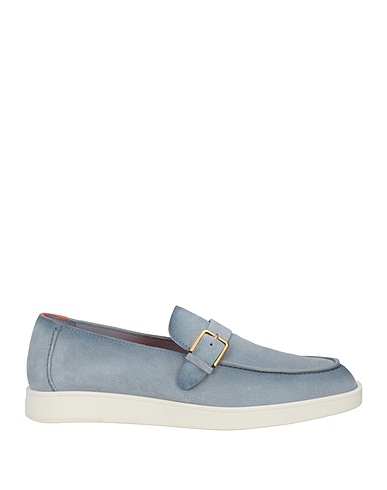 SANTONI Loafers Slate blue Leather