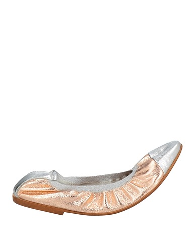 POLLINI Ballet flats Copper Soft Leather