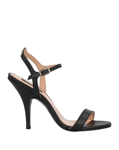 PATRIZIA PEPE Sandali Nero 100% Pelle