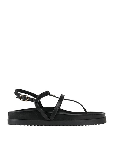 PATRIZIA PEPE Flip flops Black 100% Leather