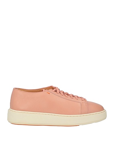 SANTONI Sneakers Rose Cuir