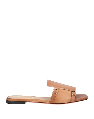 SANTONI Sandals Sand Soft Leather