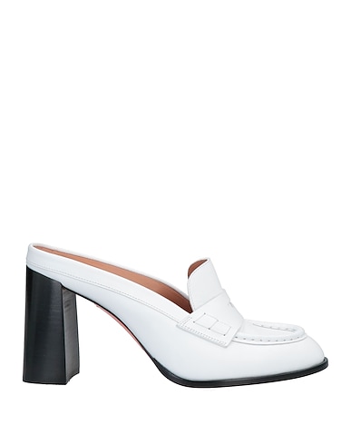 SANTONI Mules and clogs White Soft Leather