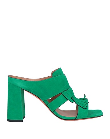 SANTONI Sandali Verde Pelle