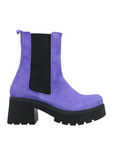 DIVINE FOLLIE Ankle boot Purple Soft Leather