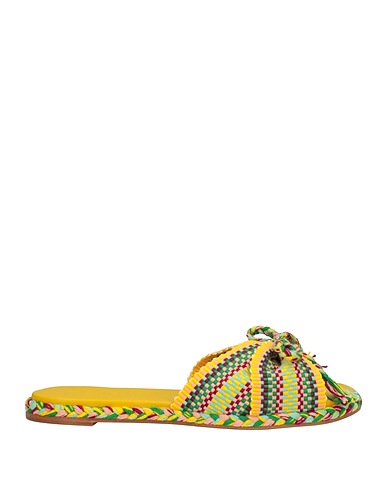 ANTOLINA Paris Sandals Yellow Cotton