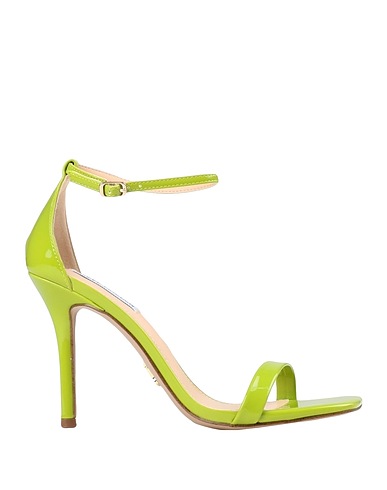 STEVE MADDEN Sandals Lime green Textile fibres