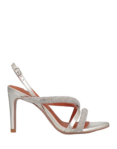 BIBI LOU Sandals Platinum 100% Soft Leather